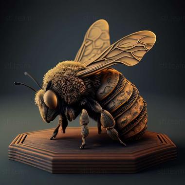 3D model Bombus zonatus (STL)